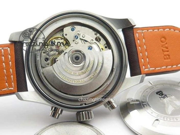 MIROTIME 0219 HighQuality Pilot Chrono 377714 “Le Petit Prince” ZF Best Edition Blue Dial On Brown Leather Strap A 7309